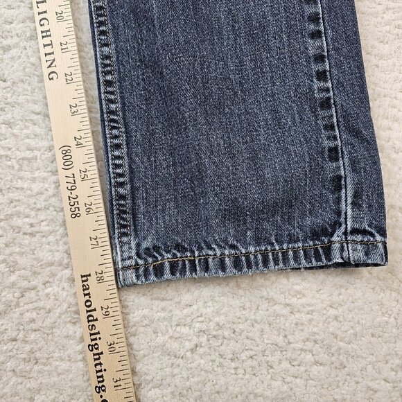 Levi's 505 Jeans Men's 32x30 Blue Denim Relaxed Fit Medium Wash Straight Leg - Picture 10 of 15